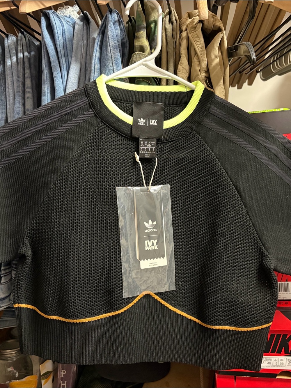 adidas ivy park cropped athletic shirt size 1X/Large BNWT